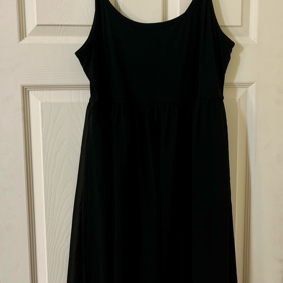 VINTAGE LINED SHEER CHIFFON DRESS LBD DATE NIGHT PARTY - Picture 1 of 8